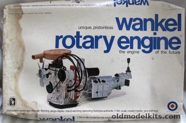 Entex 1/5 Mazda Wankel Rotary Engine - Motorized, 8201 plastic model kit
